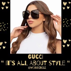 🔥🔥🔥GUCCI Authentic Gold Gray Metal Square Sunglasses GG0903S 001 60MM NWT